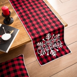 Runner Χριστουγεννιάτικο 564 Red-Black Gofis Home 40X120