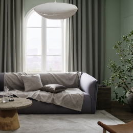 Ριχτάρι Nimbus 447/15 Soft Grey Gofis Home Τετραθέσιο 180x350cm Ακρυλικό-Πολυέστερ