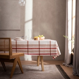 Τραπεζομάντηλο Pic Nic 885 12 Terra Gofis Home 135X135cm Βαμβάκι-Πολυέστερ