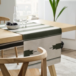Runner Ebenif 325/ 07 Khaki Gofis Home 58x160 Βαμβάκι-Πολυέστερ