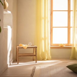 Κουρτίνα Combe 502/ 37 Με Τρουκς Spring Green Gofis Home 140X280 Πολυέστερ