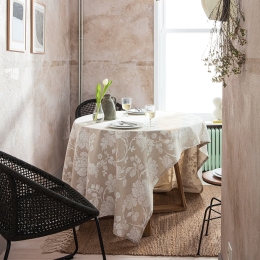 Τραπεζομάντηλο Mariam 546 Beige Gofis Home 135X135cm Βαμβάκι-Πολυέστερ