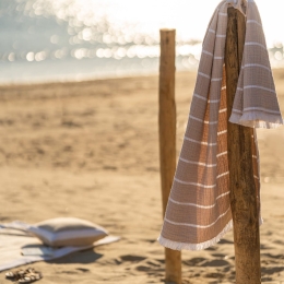 Πετσέτα Θαλάσσης - Peshtemal Beach Suit 570-21 Sand Gofis Home Θαλάσσης 80x160cm 100% Βαμβάκι