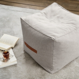 Πουφ - Σκαμπό Isolde 460/15 Elephant Grey Gofis Home