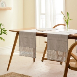 Runner Alcyone 046/01 Grey Blue Gofis Home 37X160 37x160cm 100% Βαμβάκι