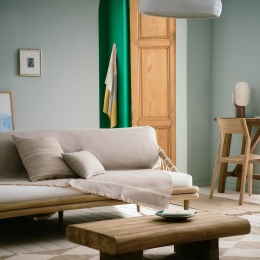 Ριχτάρι Kelda 174/06 Sand Beige Gofis Home Πολυθρόνα 180x180cm Cotton-Polyester