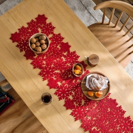 Runner Χριστουγεννιάτικο 638 Red Gofis Home 33x120