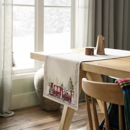 Runner Χριστουγεννιάτικο 931 Beige-Red Gofis Home 42x140