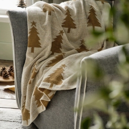 Κουβέρτα Καναπέ Xmas 304 Beige Gofis Home 130X170 Πολυέστερ