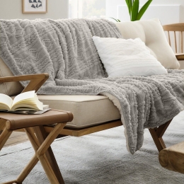 Κουβέρτα Καναπέ Nellie 725/45 Elephant Grey Gofis Home 130X170 135x175cm Πολυέστερ
