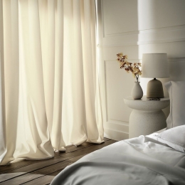 Κουρτίνα Winter 711/05 Με Σιρίτι Moon Ecru Gofis Home 140X280 Πολυέστερ