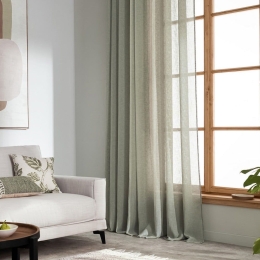 Κουρτίνα Combe AW23 502/46 Με Τρουκς Dish Green Gofis Home 140X280 Πολυέστερ