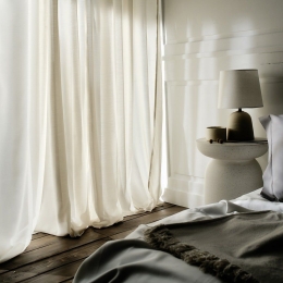 Κουρτίνα Renata 506/06 Με Τρουκς Beige Gofis Home 200X275cm Bamboo-Πολυέστερ