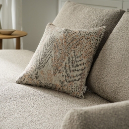 Μαξιλαροθήκη Διακοσμητική Livia 408/15 Grey-Salmon Gofis Home 50X50 Ακρυλικό,Βαμβάκι, Polyester