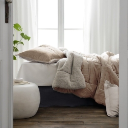 Κουβερτοπάπλωμα Teddy 407/17 Pearl Salmon Gofis Home Υπέρδιπλο 235x245cm Πολυέστερ