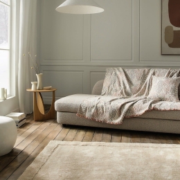 Ριχτάρι Livia 408/15 Grey-Salmon Gofis Home Διθέσιο 180x250cm Ακρυλικό,Βαμβάκι, Polyester
