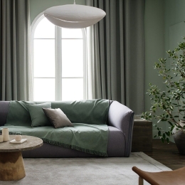 Ριχτάρι Storm 362/07 Dish Green Gofis Home Τριθέσιο 180x310cm Πολυέστερ