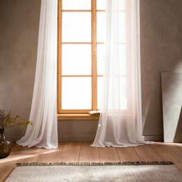 Κουρτίνα Combe 502/05 AW23 Με Σιρίτι Off White Gofis Home 140X280 Πολυέστερ