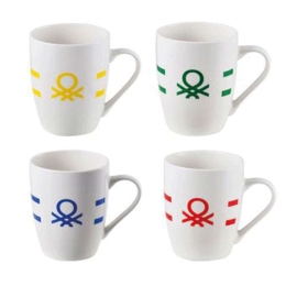 Κούπες Assortment (Σετ 2Τμχ) 20.21.0498 Multi Benetton Bone China 