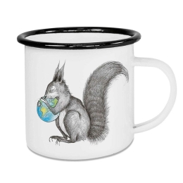 Κούπα Squirrel World 300ml Multi Ligarti Εμαγιέ