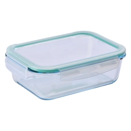 Φαγητοδοχείο Ορθογώνιο 20.21.0712 1500ML Γυάλινο Green Benetton Γυαλί