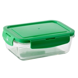 Φαγητοδοχείο Ορθογώνιο 20.21.0719 1860ML Γυάλινο Green Benetton Γυαλί