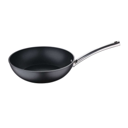 Τηγάνι Wok Αντικολλητικό Αλουμινίου Foodies BGMP-3558 Φ28x7,2cm Black-Silver MasterPro 28cm Αλουμίνιο
