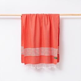 Πετσέτα Θαλάσσης - Παρεό Po Red Benetton Θαλάσσης 80x165cm 100% Βαμβάκι