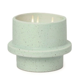 Κερί Σόγιας Αρωματικό Folia Salt And Sage 326gr Σε Κεραμικό Γλαστράκι 12x9,5cm Baby Blue Paddywax Κερί Σόγιας