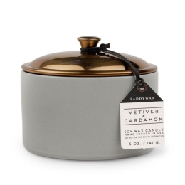 Κερί Σόγιας Αρωματικό Hygge Vetiver And Cardamom 141gr Σε Κεραμικό Δοχείο Με Καπάκι Paddywax Κερί Σόγιας