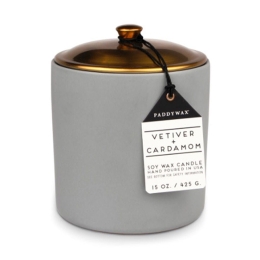 Κερί Σόγιας Αρωματικό Hygge Vetiver And Cardamom 425gr Σε Κεραμικό Δοχείο Με Καπάκι Paddywax Κερί Σόγιας