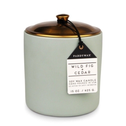 Κερί Σόγιας Αρωματικό Hygge Wild Fig And Cedar 425gr Σε Κεραμικό Δοχείο Με Καπάκι Paddywax Κερί Σόγιας