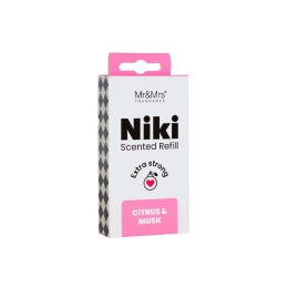 Ανταλλακτικό Για Αρωματικό Αυτοκινήτου Niki Citrus And Musk 5,6x6,8cm Mr & Mrs Fragrance EVA