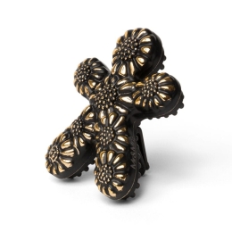 Αρωματικό Αυτοκινήτου Niki Barocco Black Amber 5,6x6,8cm Black And Gold Mr & Mrs Fragrance EVA