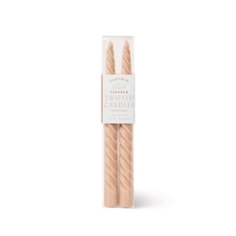 Κεριά Δείπνου Twisted (Σετ 2τμχ) 25,4cm Blush Paddywax Κερί Σόγιας