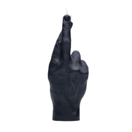 Κερί Χειρονομίας Crossed Finger 365gr 20x7x8cms Black Candle Hand Παραφίνη