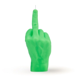 Κερί Χειρονομίας F@ck You 380gr 20x9x8cm Fluo Green Candle Hand Παραφίνη