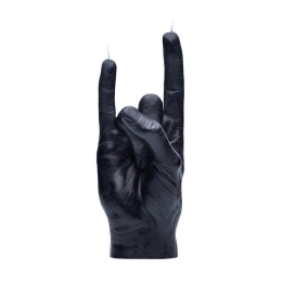 Κερί Χειρονομίας You Rock 310gr 20x8x7,5cm Black Candle Hand Παραφίνη