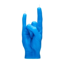 Κερί Χειρονομίας You Rock 310gr 20x8x7,5cm Blue Candle Hand Παραφίνη