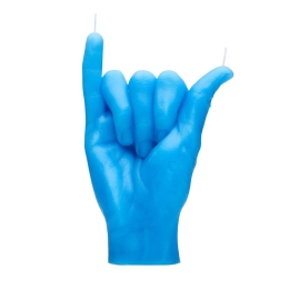 Κερί Χειρονομίας Shaka 350gr 16x11x6cm Blue Candle Hand Παραφίνη