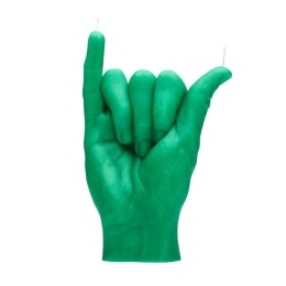 Κερί Χειρονομίας Shaka 350gr 16x11x6cm Green Candle Hand Παραφίνη