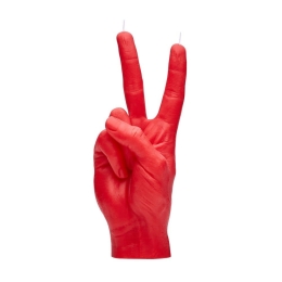 Κερί Χειρονομίας Peace 360gr 20x7x8cm Red Candle Hand Παραφίνη