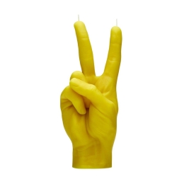 Κερί Χειρονομίας Peace 360gr 20x7x8cm Yellow Candle Hand Παραφίνη