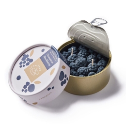 Αρωματικό Φυτικό Κερί Γκουρμέ Σε Κονσέρβα Cinnamon Blackberry Candle Hand Φυτικό Κερί