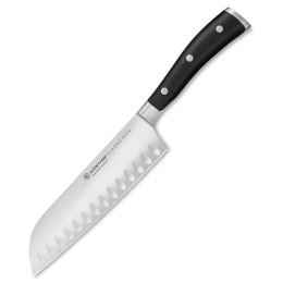 Μαχαίρι Santoku Classic Ikon 1040331317 17cm Black Wusthof Ανοξείδωτο Ατσάλι