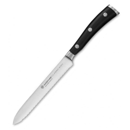 Μαχαίρι Αλλαντικών Classic Ikon 1040331614 14cm Black Wusthof Ανοξείδωτο Ατσάλι