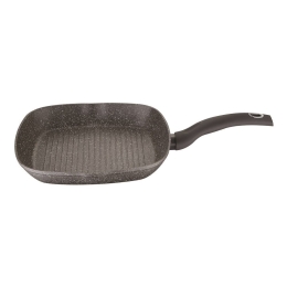 Τηγάνι Γκριλιέρα ORIon BG0Or08520 Bg-8520 Αντικολλητικό 28X28X4 5cm Brown Bergner 28cm Αλουμίνιο