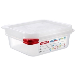 Φαγητοδοχείο Πλαστικό Hermet.Gn 1/6 AR00003023-1.1Lt 176X162X65Mm Araven Πλαστικό