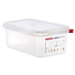 Φαγητοδοχείο Πλαστικό Hermet.Gn 1/4 AR00003027-2.8Lt 265X162X100Mm Araven Πλαστικό