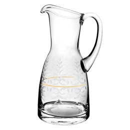 Κανάτα Κρυστάλλινη CLX105709409 1500ml Clear-Gold Βοημίας Κρύσταλλο